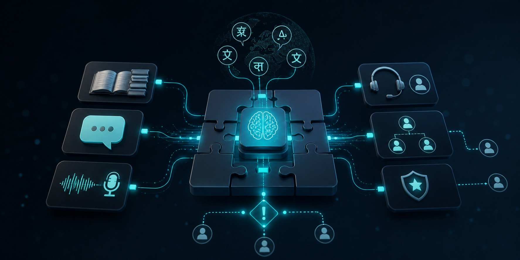 Custom AI powered multilingual customer support system