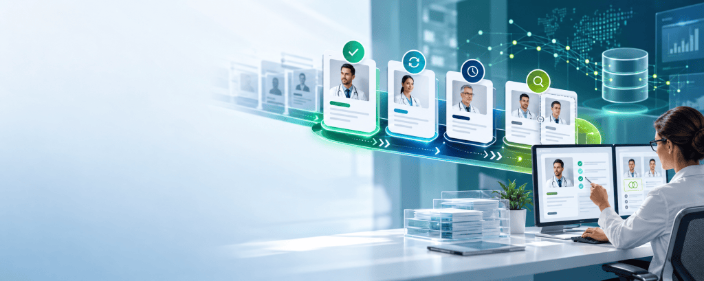 Structured HCP verification outcomes and database quality control for pharmaceutical outreach